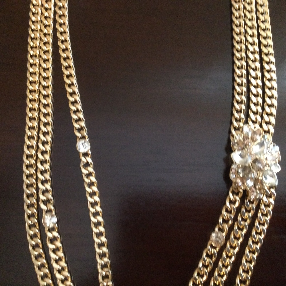 Loft asymmetrical statement necklace